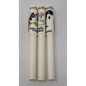 Vintage Shamu Dolly Dolphin Pete and Penny Penguin Pen Lot 1980s 1987 80s‎ Toy